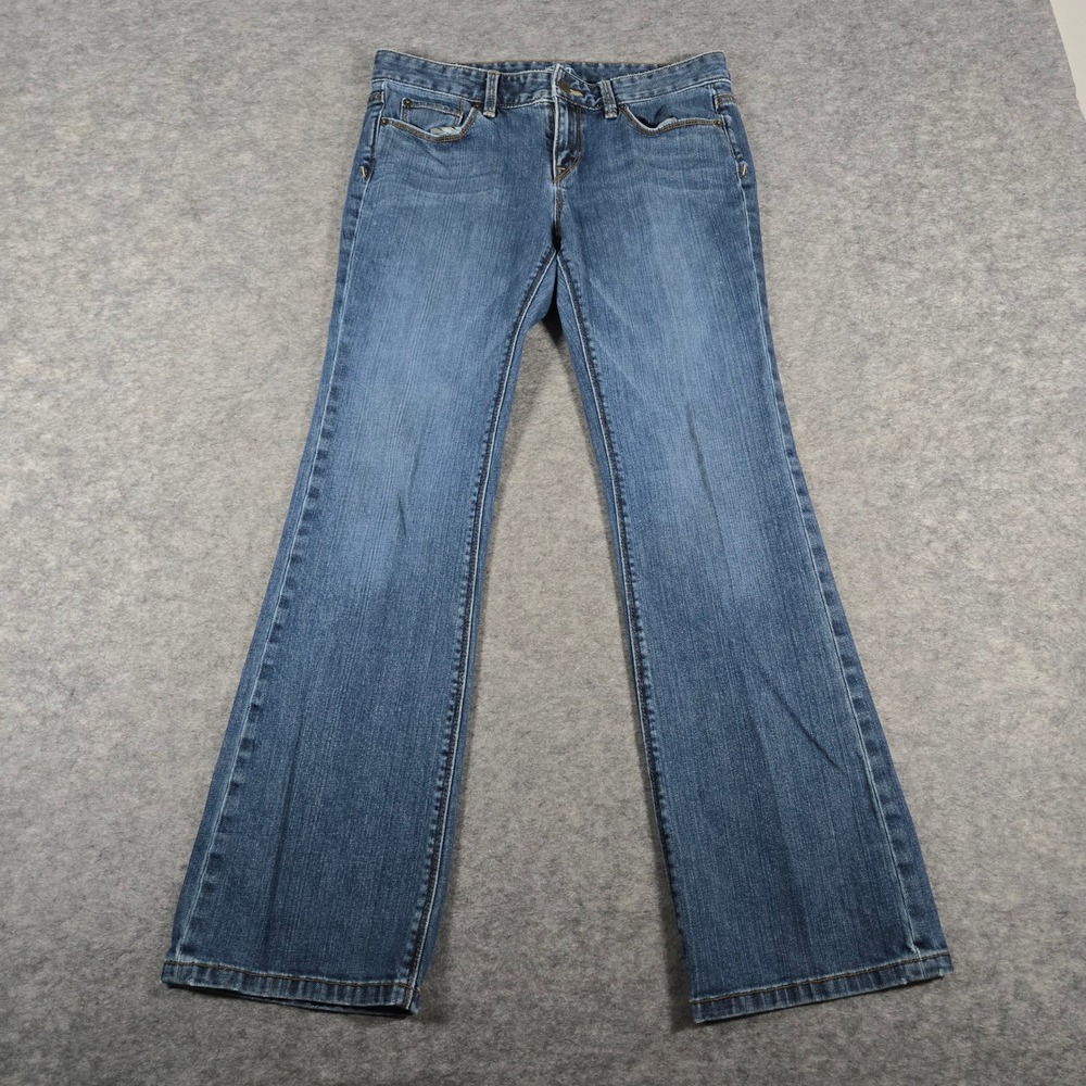 Ann Taylor LOFT Women Blue Original Boot Stretch Denim Jeans 6P